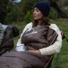 Спальный мешок NATUREHIKE U SERIES U250S двойной хлопок осень-зима молния слева Brown 6927595769294L